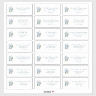 Étiquettes d'adresse classiques pour invités de ma