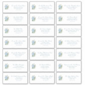 Étiquettes d'adresse classiques pour invités de ma (Devant)
