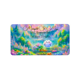 Étiquettes d'adresse Cloud Gardening du lac Crater
