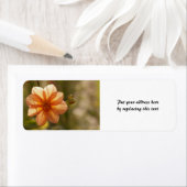 Étiquettes d'adresse Dahlia (En situation)