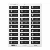 Étiquettes d'adresse d'anniversaire pour cupcake t (Feuille entière)