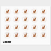 Étiquettes d'adresse de chat Boho – Cadeau pour ma (Feuille)