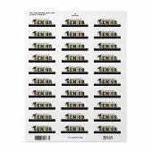 Étiquettes d'adresse de déclaration de la fin de s (Feuille entière)