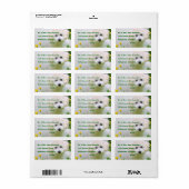 Étiquettes d'adresse de déclaration de photos (Feuille entière)