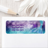 Étiquettes d'adresse de fête Queue de Sirène sous  (En situation)