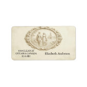 Étiquettes d'adresse de la période victorienne rom (Devant)