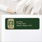 Étiquettes d'adresse de la Saint-Patrick vintage (En situation)