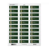 Étiquettes d'adresse de la Saint-Patrick vintage (Feuille entière)