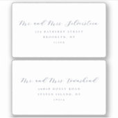 Étiquettes d'adresse de mariage Elegant Script Ser (Devant)