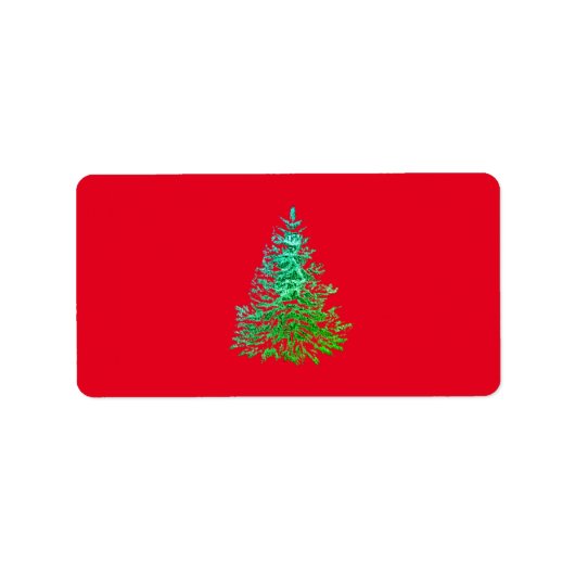 Étiquettes d'adresse de Noël SAISONNIERES (Devant)