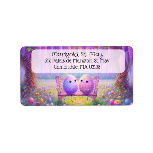 Étiquettes d'adresse de Pâques (Devant)