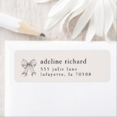 Étiquettes d'adresse de remise de diplômes à nœud (En situation)