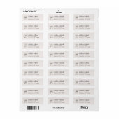 Étiquettes d'adresse de remise de diplômes à nœud (Feuille entière)