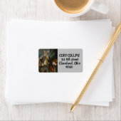 ÉTIQUETTES D'ADRESSE DE RENAISSANCE CAT VICTORIEN (En situation)