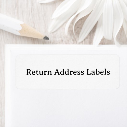 Étiquettes d'adresse de retour (En situation)