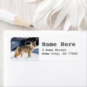 Étiquettes d'adresse de retour à thème Fox (En situation)