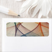 Étiquettes d'adresse de retour Abstraites géométri (En situation)