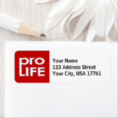 Étiquettes d'adresse de retour Anti-avortement (En situation)