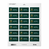 Étiquettes d'adresse de retour / Attente d'aventur (Feuille entière)