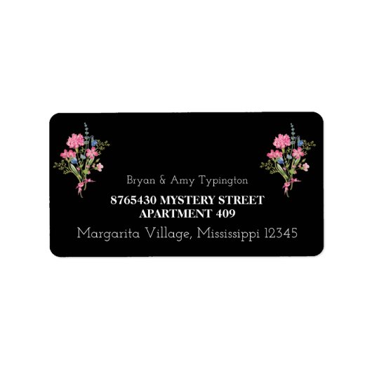 Étiquettes d'adresse de retour avec distributeur (Devant)