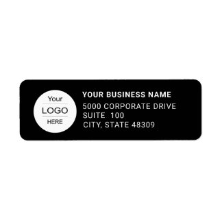 Étiquettes d'adresse de retour avec logo d'entrepr