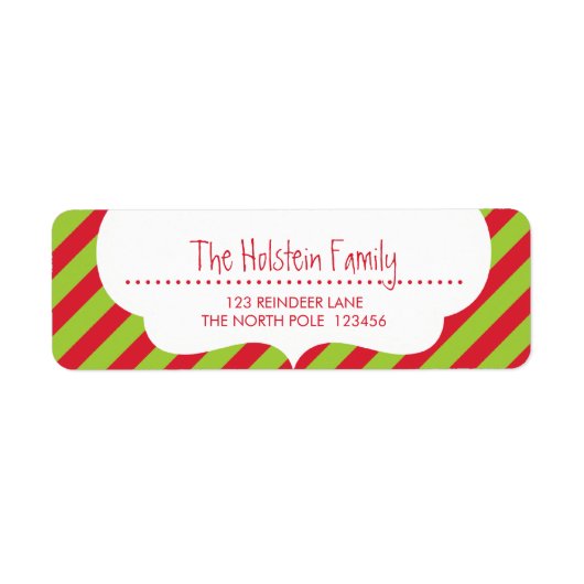 ÉTIQUETTES D'ADRESSE DE RETOUR :: Bande brillante (Devant)