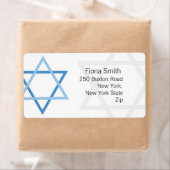Étiquettes d'adresse de retour Bar Mitzvah (En situation)