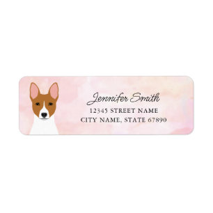 Étiquettes d'adresse de retour Basenji
