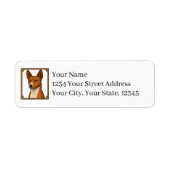 Étiquettes d'adresse de retour Basenji (Devant)