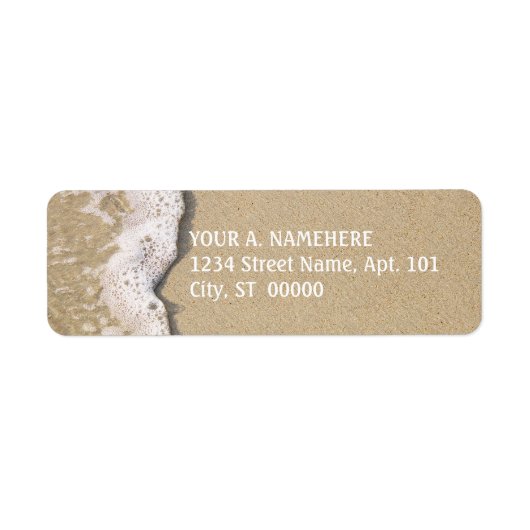 Étiquettes d'adresse de retour Beach Shore (Devant)