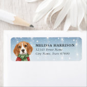 Étiquettes d'adresse de retour Beagle (En situation)