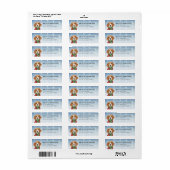 Étiquettes d'adresse de retour Beagle (Feuille entière)