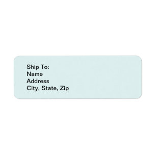 Étiquettes d'adresse de retour bleu avec vos infor