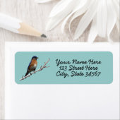 Étiquettes d'adresse de retour Bluebird (En situation)