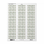 Étiquettes d'adresse de retour Cactus (Feuille entière)