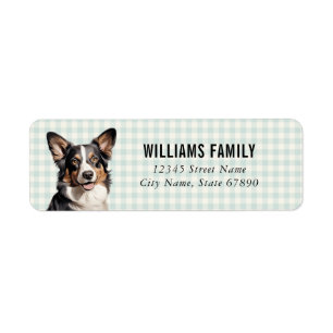 Étiquettes d'adresse de retour Cardigan Welsh Corg