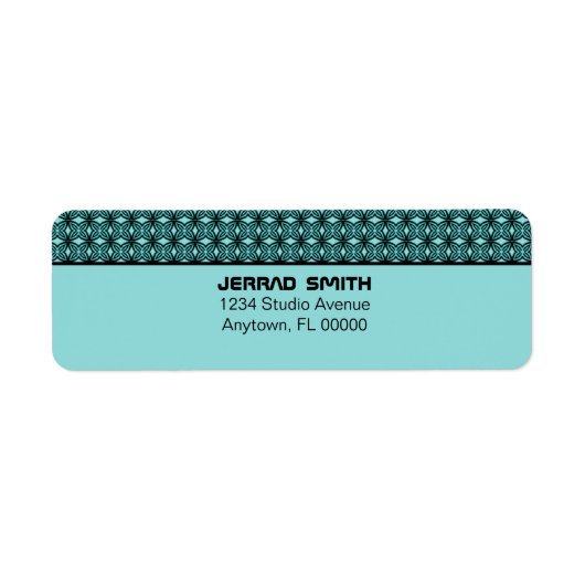 Étiquettes d'adresse de retour chic (Devant)