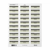 Étiquettes d'adresse de retour chic (Feuille entière)