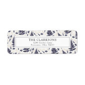 Étiquettes d'adresse de retour chic moderne (Devant)