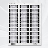 Étiquettes d'adresse de retour chrétienne, église,