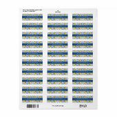Étiquettes d'adresse de retour Citrons (Feuille entière)