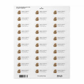 Étiquettes d'adresse de retour Cockapoo Chien (Feuille entière)