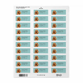 Étiquettes d'adresse de retour Cocker Spaniel (Feuille entière)