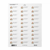 Étiquettes d'adresse de retour Corgi (Feuille entière)