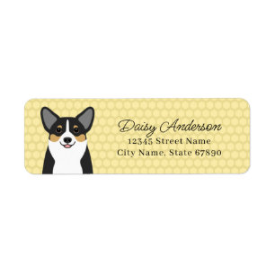 Étiquettes d'adresse de retour Corgi