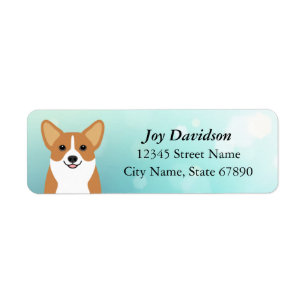 Étiquettes d'adresse de retour Corgi