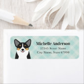 Étiquettes d'adresse de retour Corgi (En situation)