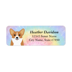 Étiquettes d'adresse de retour Corgi