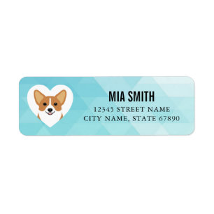 Étiquettes d'adresse de retour Corgi