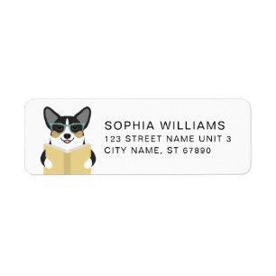 Étiquettes d'adresse de retour Corgi